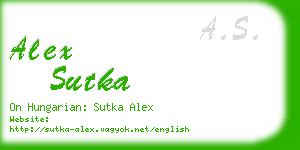 alex sutka business card